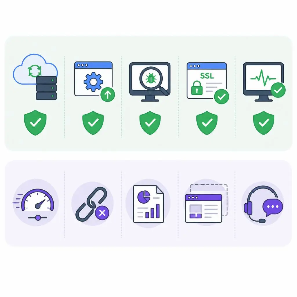Affordable Website Maintenance Plan Features – Updates, Security & Backups