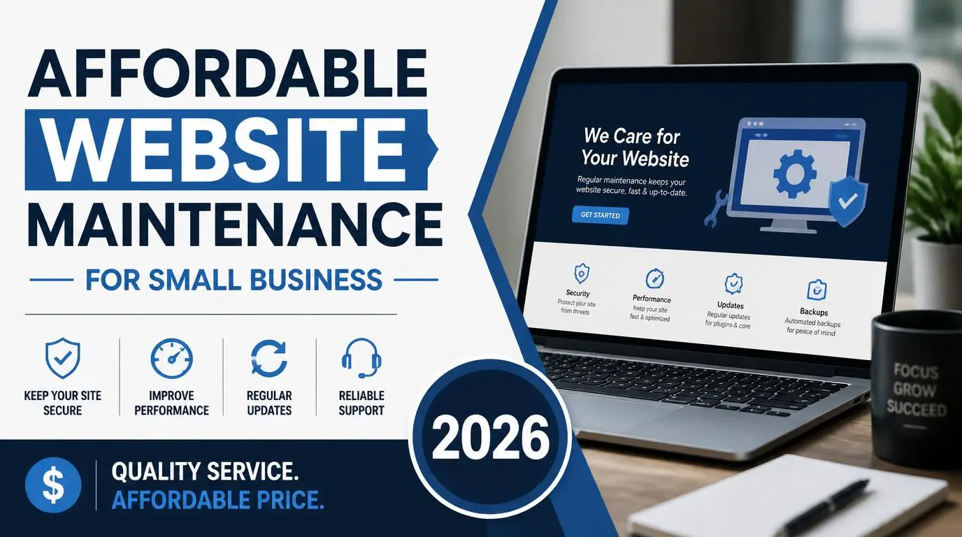 Affordable Website Maintenance for Small Business 2026 – Website Security, Updates & Support